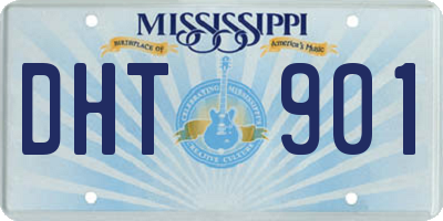 MS license plate DHT901
