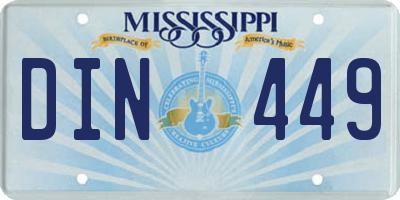 MS license plate DIN449