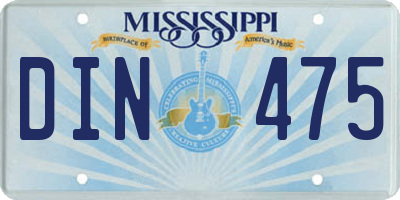 MS license plate DIN475