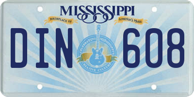 MS license plate DIN608