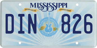 MS license plate DIN826