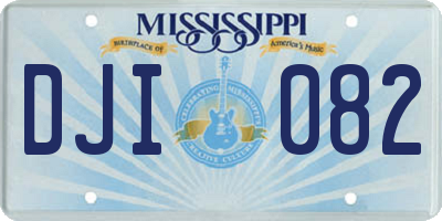 MS license plate DJI082