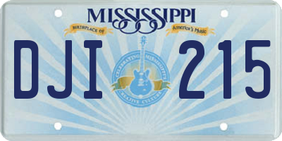 MS license plate DJI215