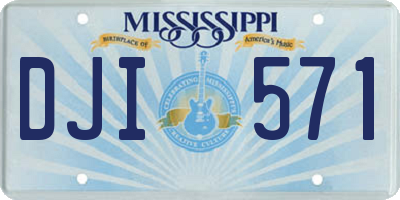 MS license plate DJI571