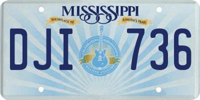 MS license plate DJI736