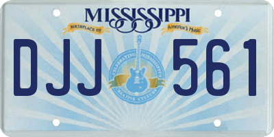 MS license plate DJJ561