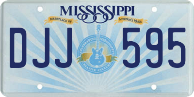 MS license plate DJJ595