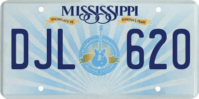 MS license plate DJL620
