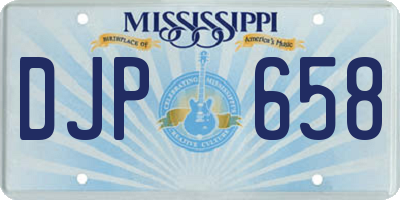MS license plate DJP658