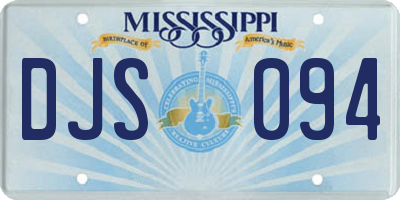 MS license plate DJS094