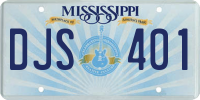 MS license plate DJS401