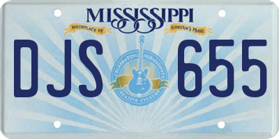MS license plate DJS655