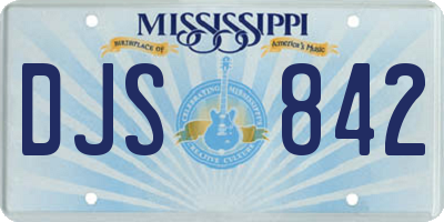 MS license plate DJS842