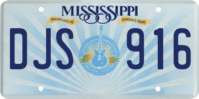 MS license plate DJS916