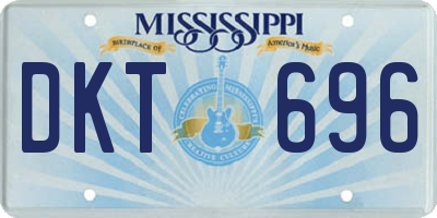 MS license plate DKT696