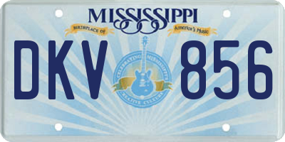 MS license plate DKV856