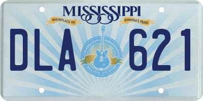 MS license plate DLA621