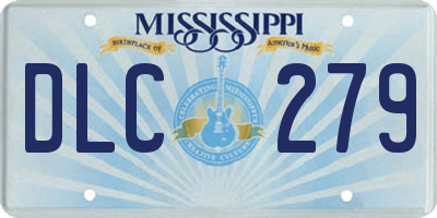MS license plate DLC279