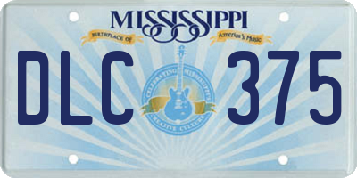 MS license plate DLC375