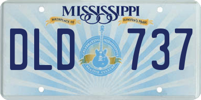 MS license plate DLD737
