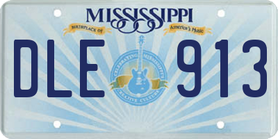 MS license plate DLE913