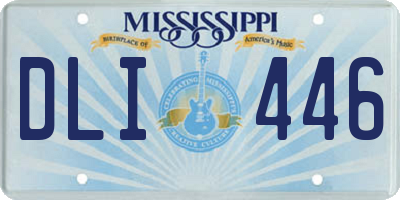 MS license plate DLI446