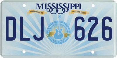 MS license plate DLJ626