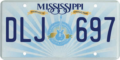 MS license plate DLJ697