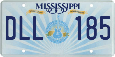 MS license plate DLL185