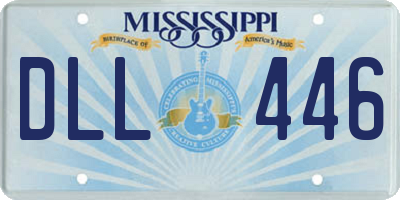 MS license plate DLL446