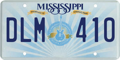 MS license plate DLM410