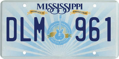 MS license plate DLM961