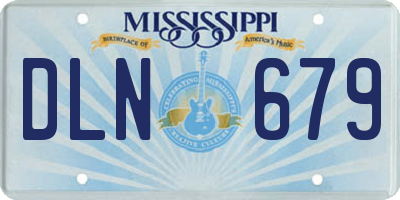 MS license plate DLN679
