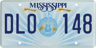 MS license plate DLO148
