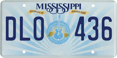 MS license plate DLO436