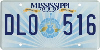 MS license plate DLO516