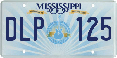 MS license plate DLP125