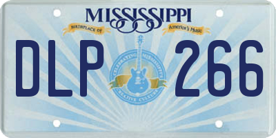 MS license plate DLP266