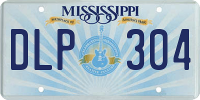 MS license plate DLP304