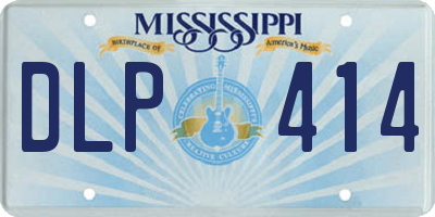 MS license plate DLP414