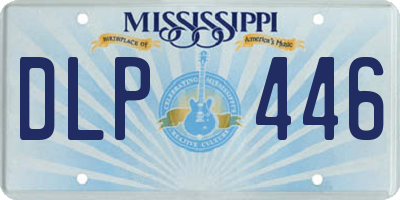 MS license plate DLP446