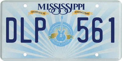 MS license plate DLP561