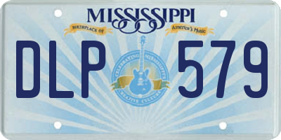 MS license plate DLP579