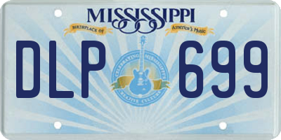 MS license plate DLP699