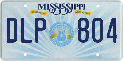 MS license plate DLP804