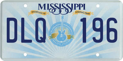 MS license plate DLQ196