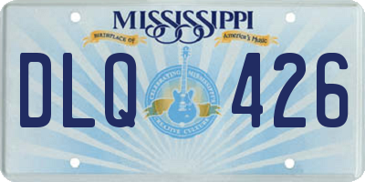 MS license plate DLQ426