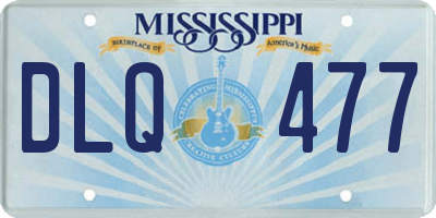 MS license plate DLQ477