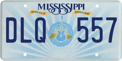MS license plate DLQ557