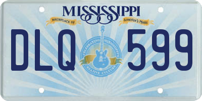 MS license plate DLQ599